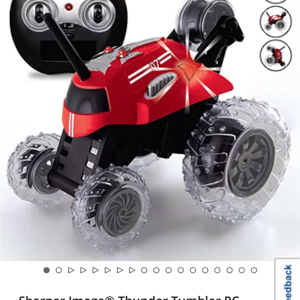 Sharper Image Red Thunder Tumbler RC Car